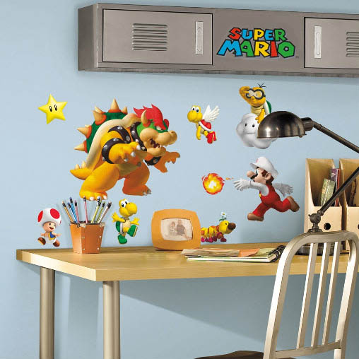 Super Mario 35 Pc Peel Stick Nintendo Room Decor