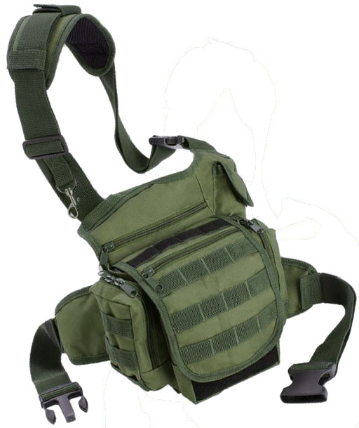 Every Day Carry Tactical Bag EDC Day Pack Green Backpack w MOLLE Loops ...